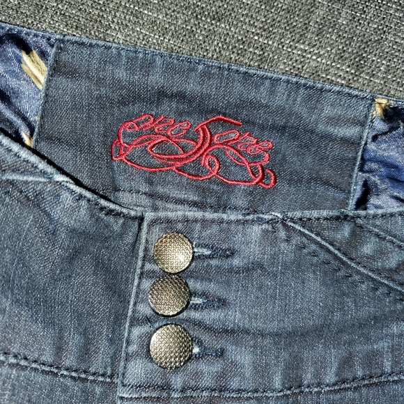 ONE5ONE size 12 dark blue wash High Rise Trouser - Picture 3 of 10